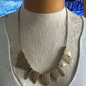 J. Crew Gold Geometric Necklace
